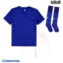 Camisa de Futebol Everton Equipamento Principal Infantil 2025-26 Manga Curta (+ Calças curtas)